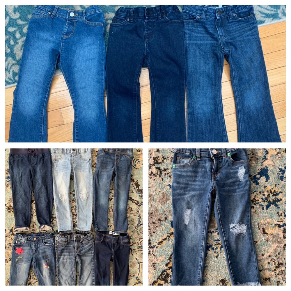 Girl Jean Bundle Lot Of 10 4t